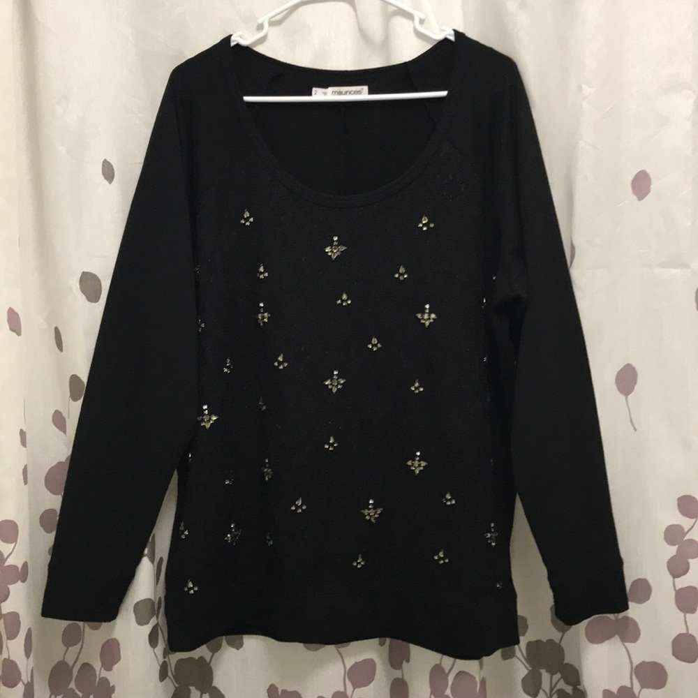 5/$20 Maurice’s sweater with lace detail 5/$20 SALE JUST BUNDLE